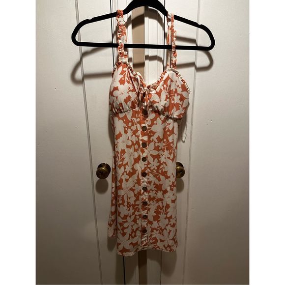 SHEIN Women’s Floral Print Summer Dress Medium with Built-in Bra - Picture 1 of 3